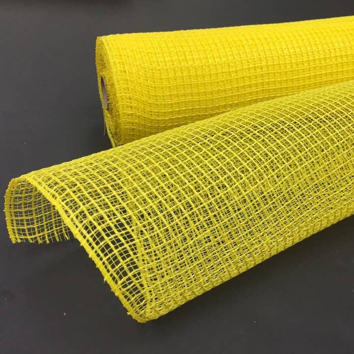 Trendy tree - Wholesale Craft Supplies - 10" Daffodil Yellow Fabric Mesh XB97910-22