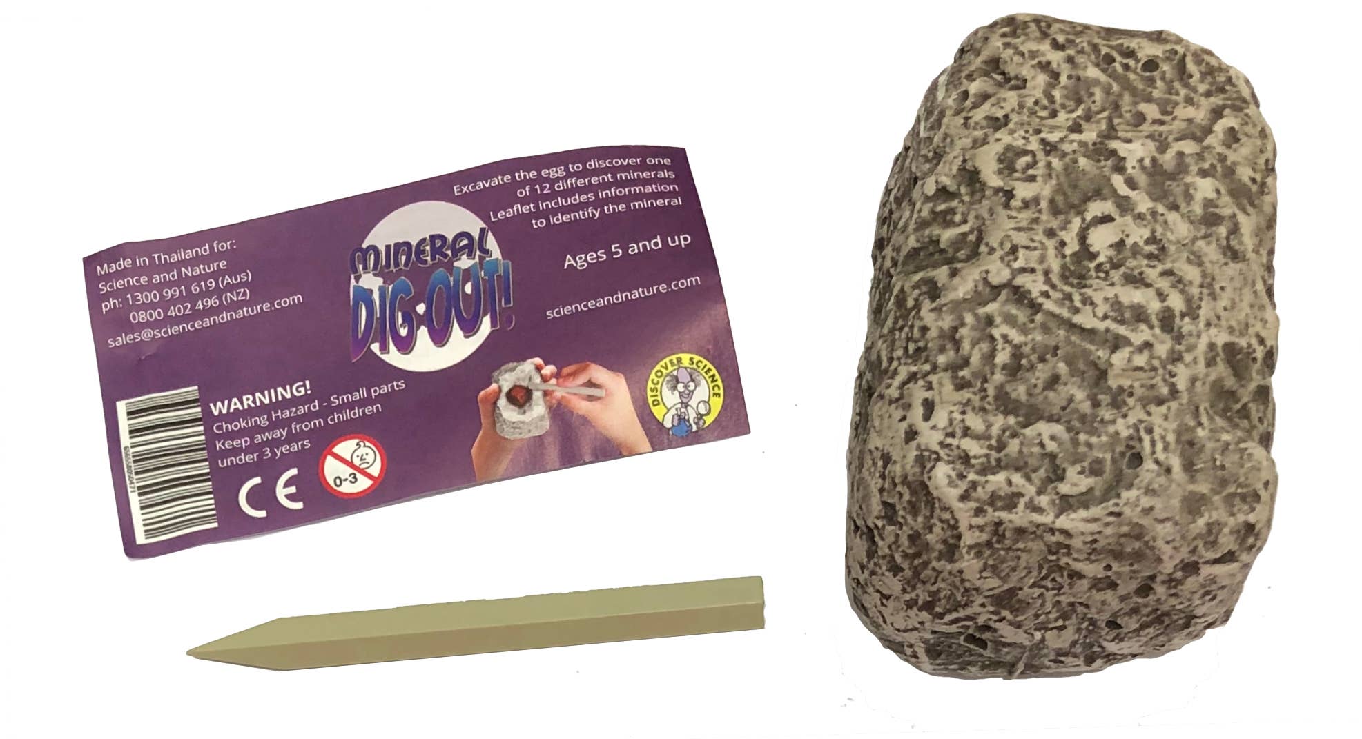 Science and Nature - Wholesale Toy Set - Kids - Mineral Dig Out (Display of 24)1