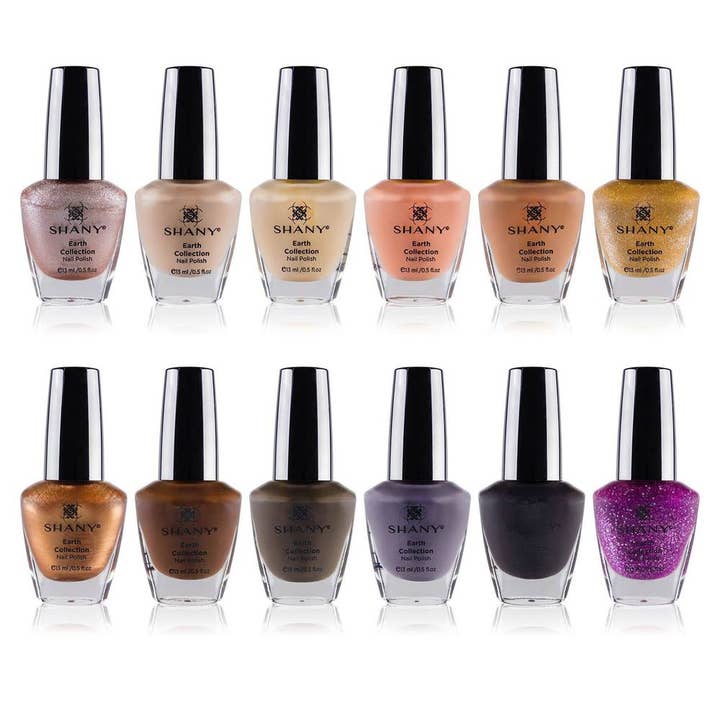 SHANY Cosmetics - Wholesale Nail Polish Set - Nail Polish Set with 12 Semi Glossy and Shimmery Finishes