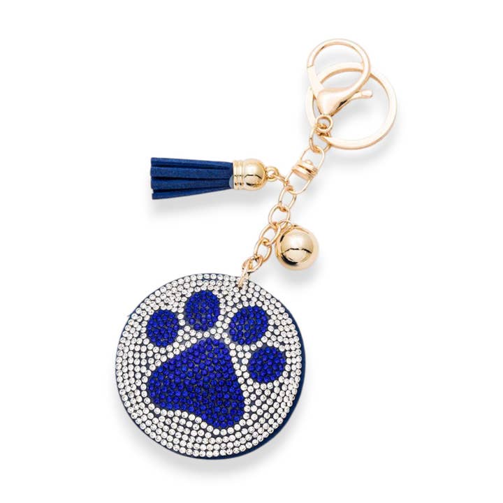 LA Jewelry Plaza - Wholesale Keychain - Women's - Pawl Print Crystal Pillow Key Chain2