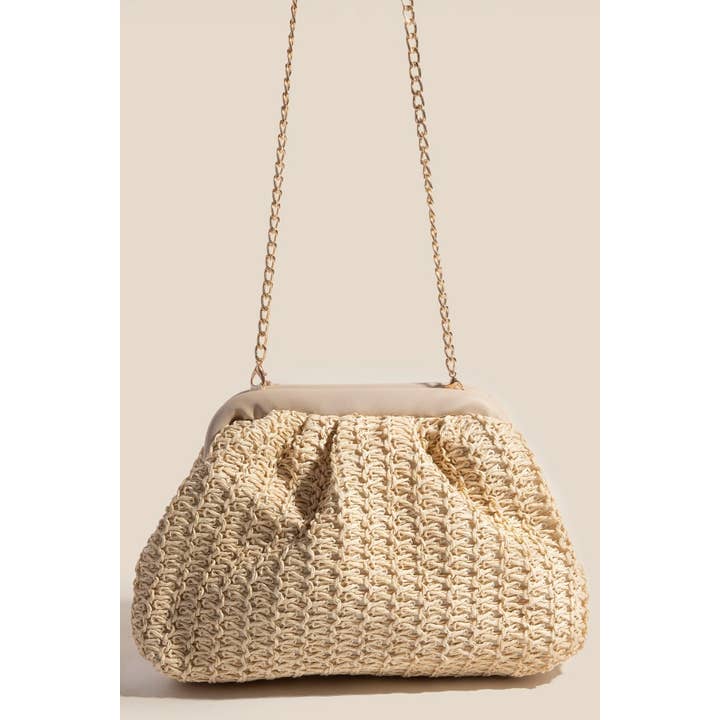 Anarchy Street - Wholesale Crossbody Bag - Women's - Straw Braided Mesh Hand Bag