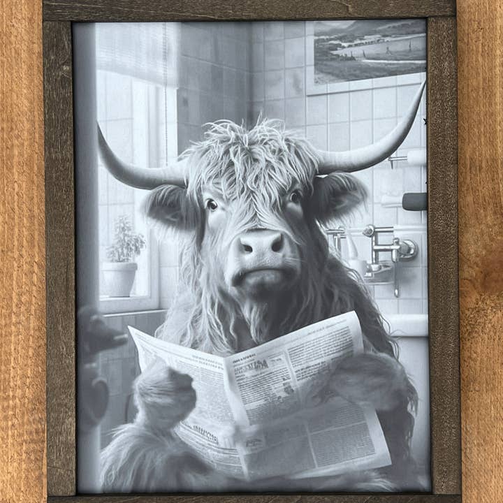 Highland Cow Toilette für den Großhandel von B & C Signs