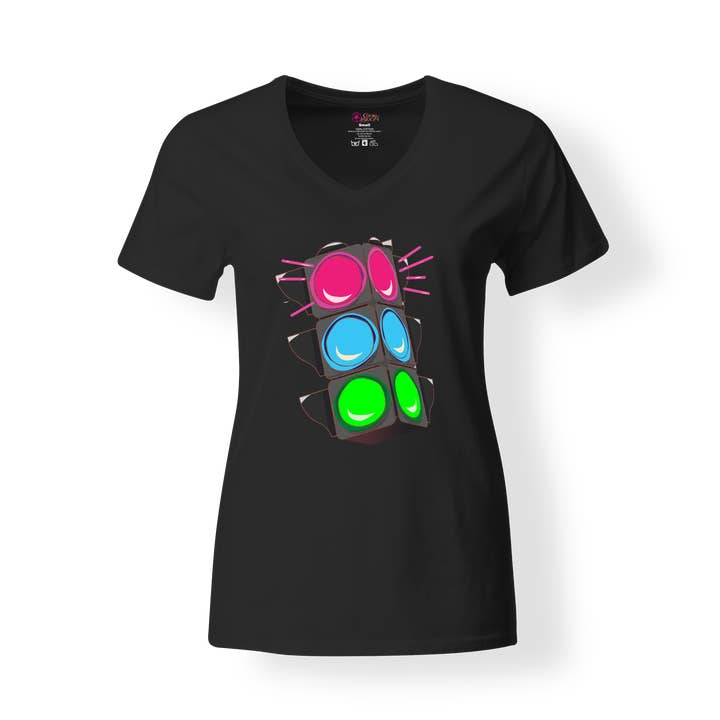 Pink Traffic T-Shirt for wholesale by Cooki Bloom