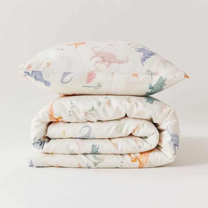 Dino Organic Cotton Duvet Cover & Pillowcase for wholesale by Kabode