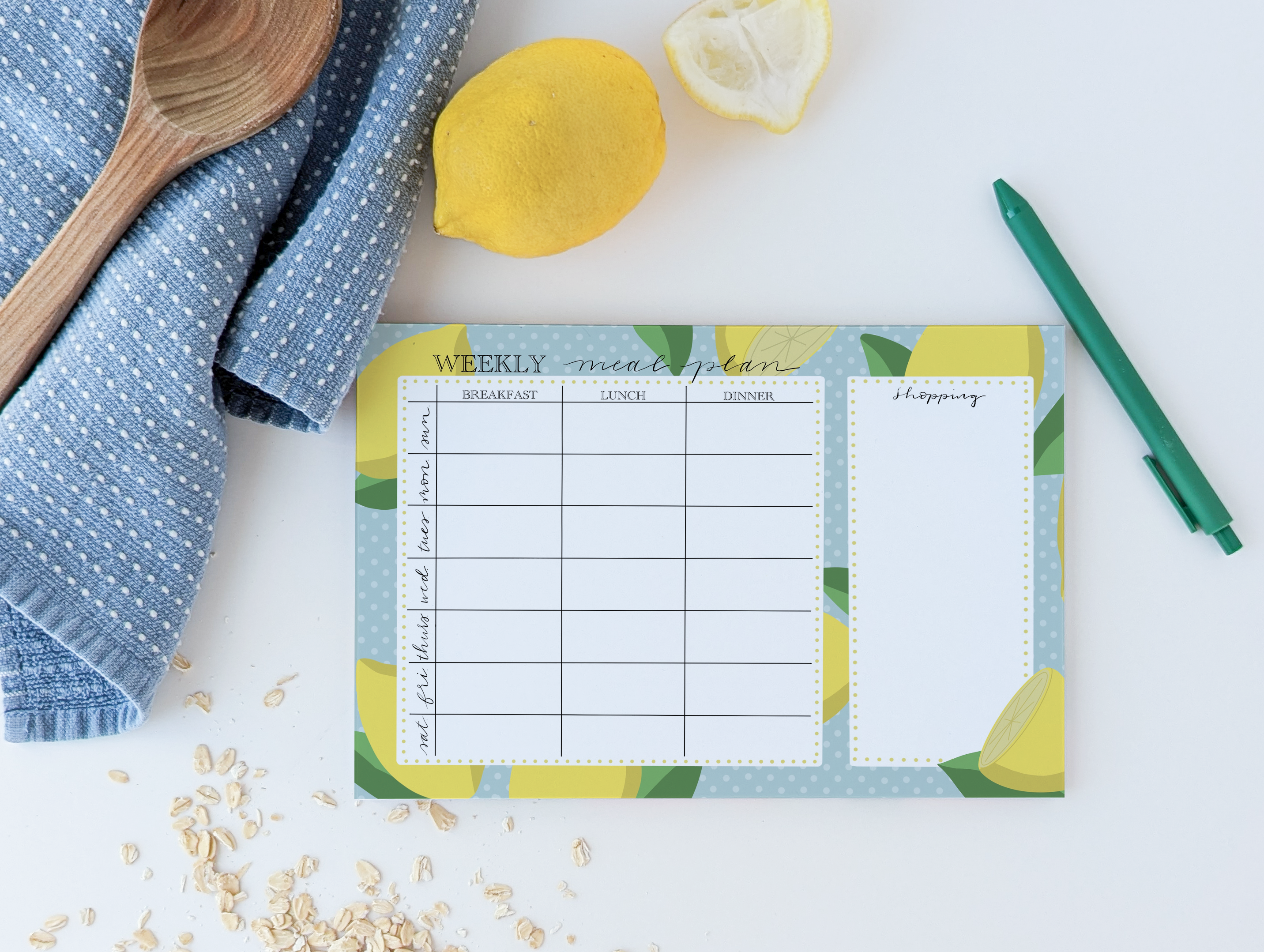 Grace Notes Ltd. - Christian Art and Gifts - Wholesale Notepad - Notepad - meal planner2