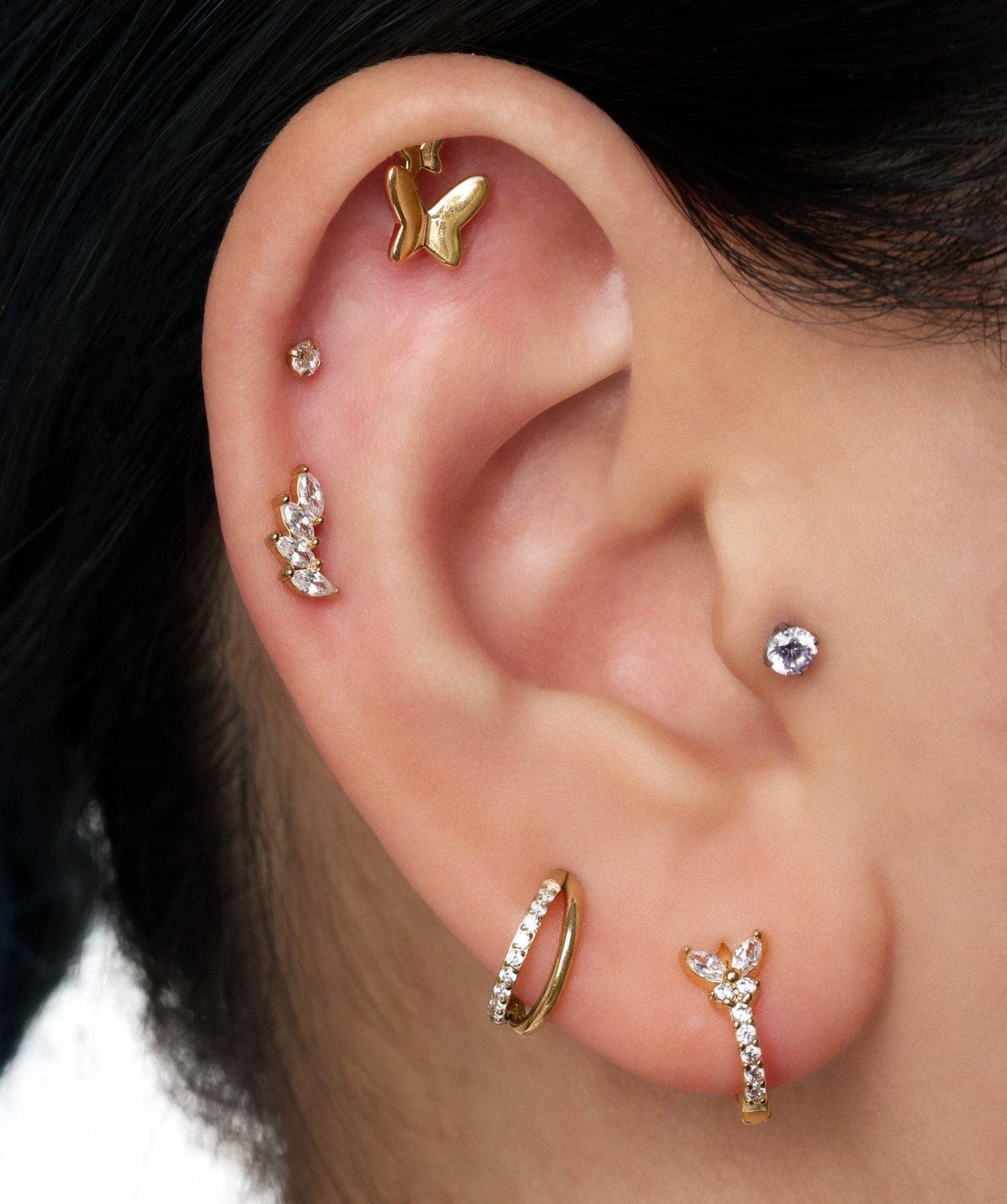 oumo jewelry - Wholesale Stud/Post Earrings - Marquise Titanium Stud6