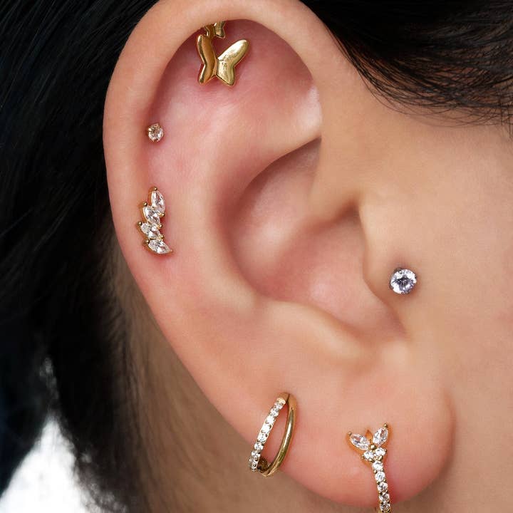 oumo jewelry - Wholesale Stud/Post Earrings - Marquise Titanium Stud6