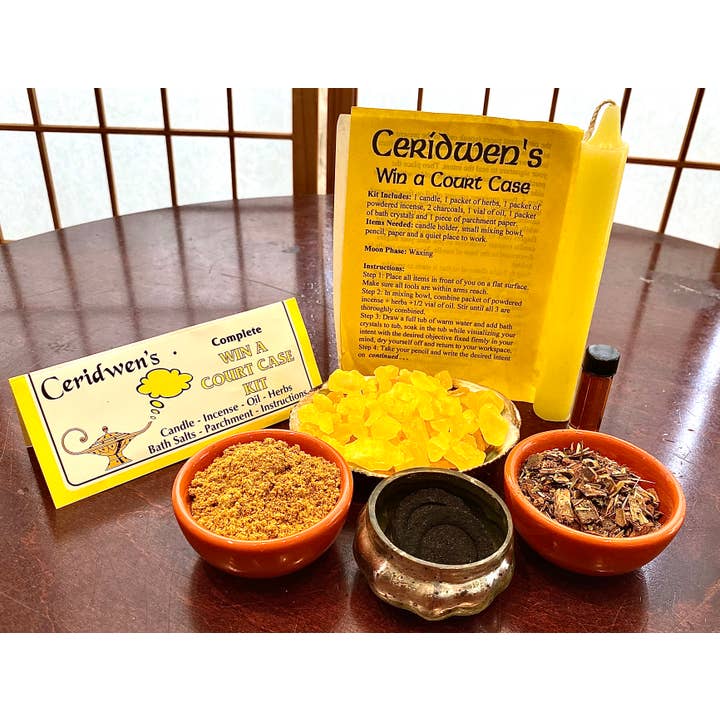 Ceridwen’s - Wholesale Meditation Supplies - Win A Court Case Manifestation Kit