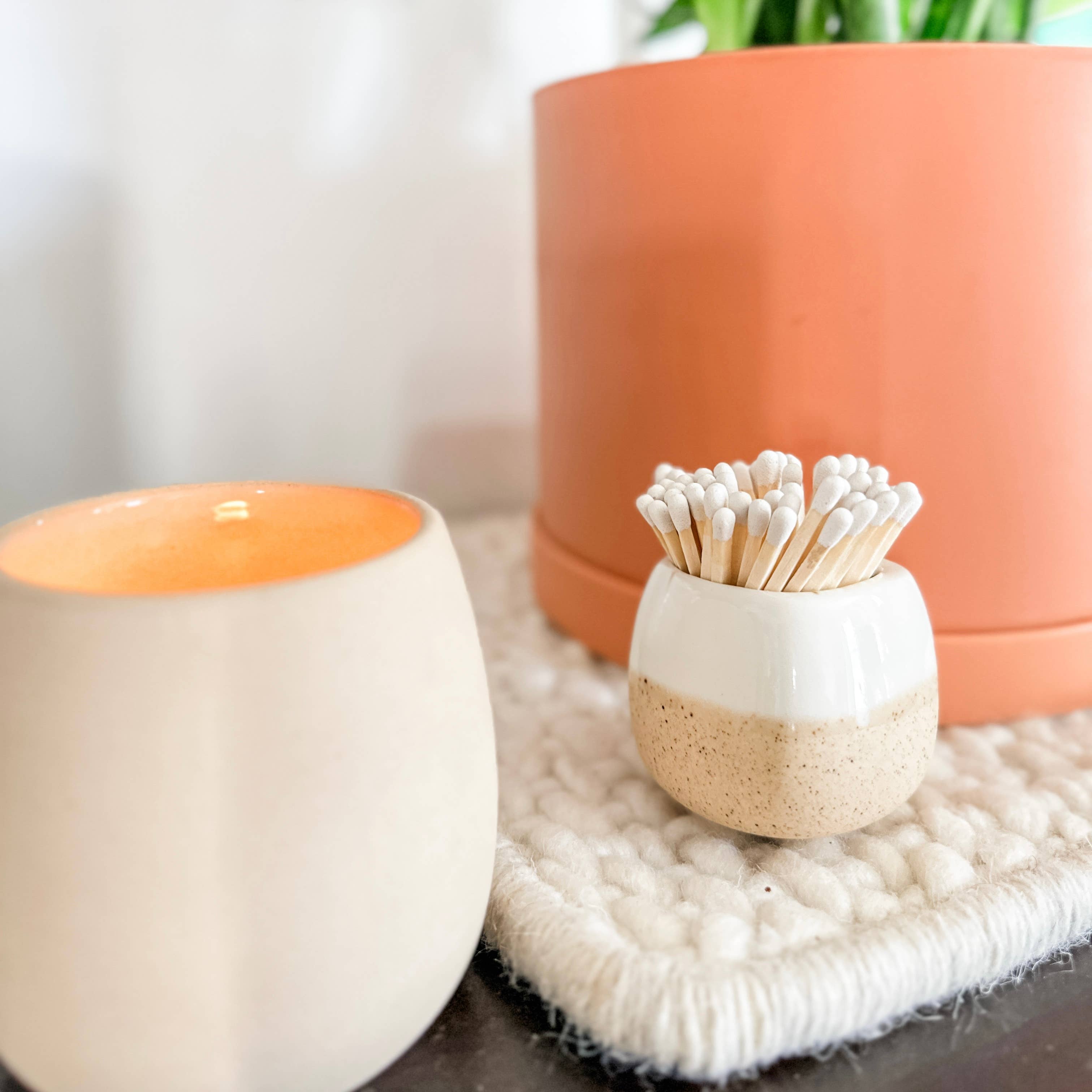 Moonlight Makers – wholesale Tändstickshållare – Keramikhållare för tändstickor - med eller utan tändstickor - 5 färger1