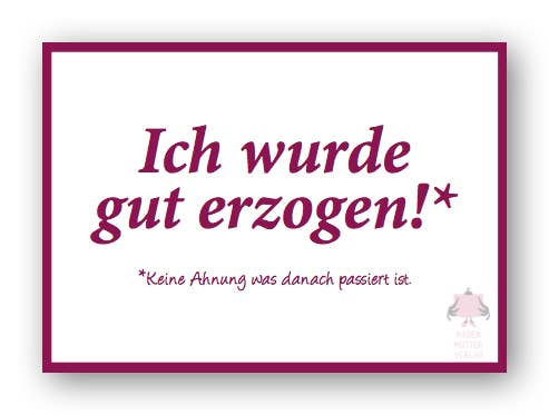 Rabenmütter Verlag UG - Wholesale Postcard - Postcard “Well Bred”1