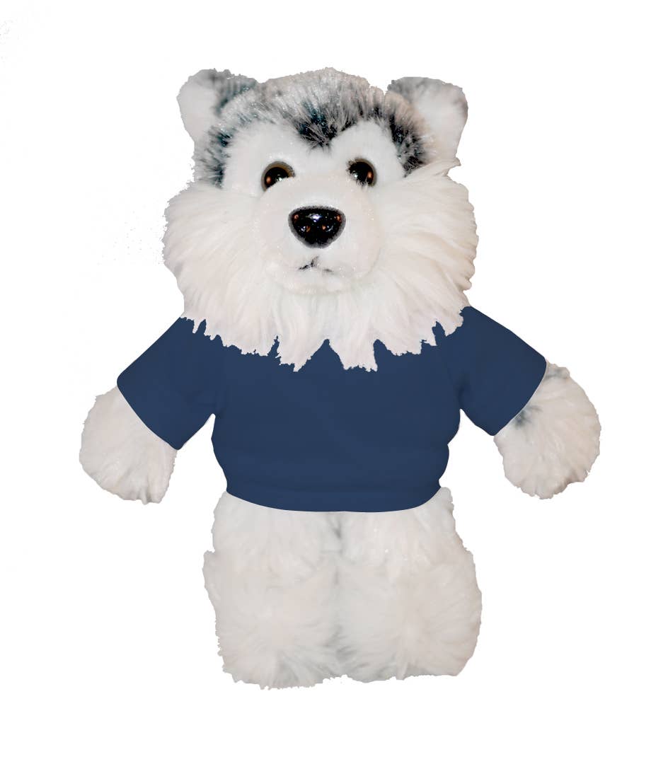 Plushland - Wholesale Stuffed/plush toy – Kids & baby - Plush Floppy Husky With Personalized Tee 12”6
