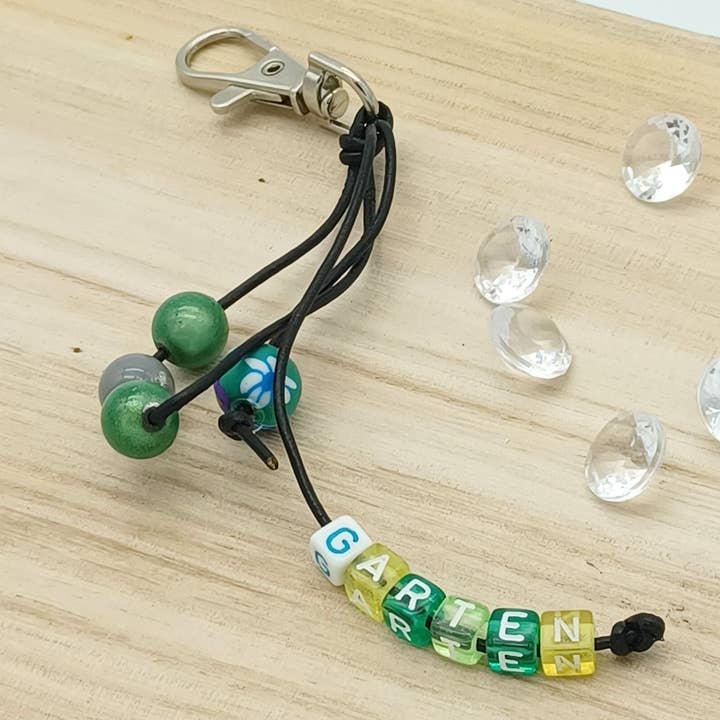 Keychain assorted, leather strap for wholesale by perleperle