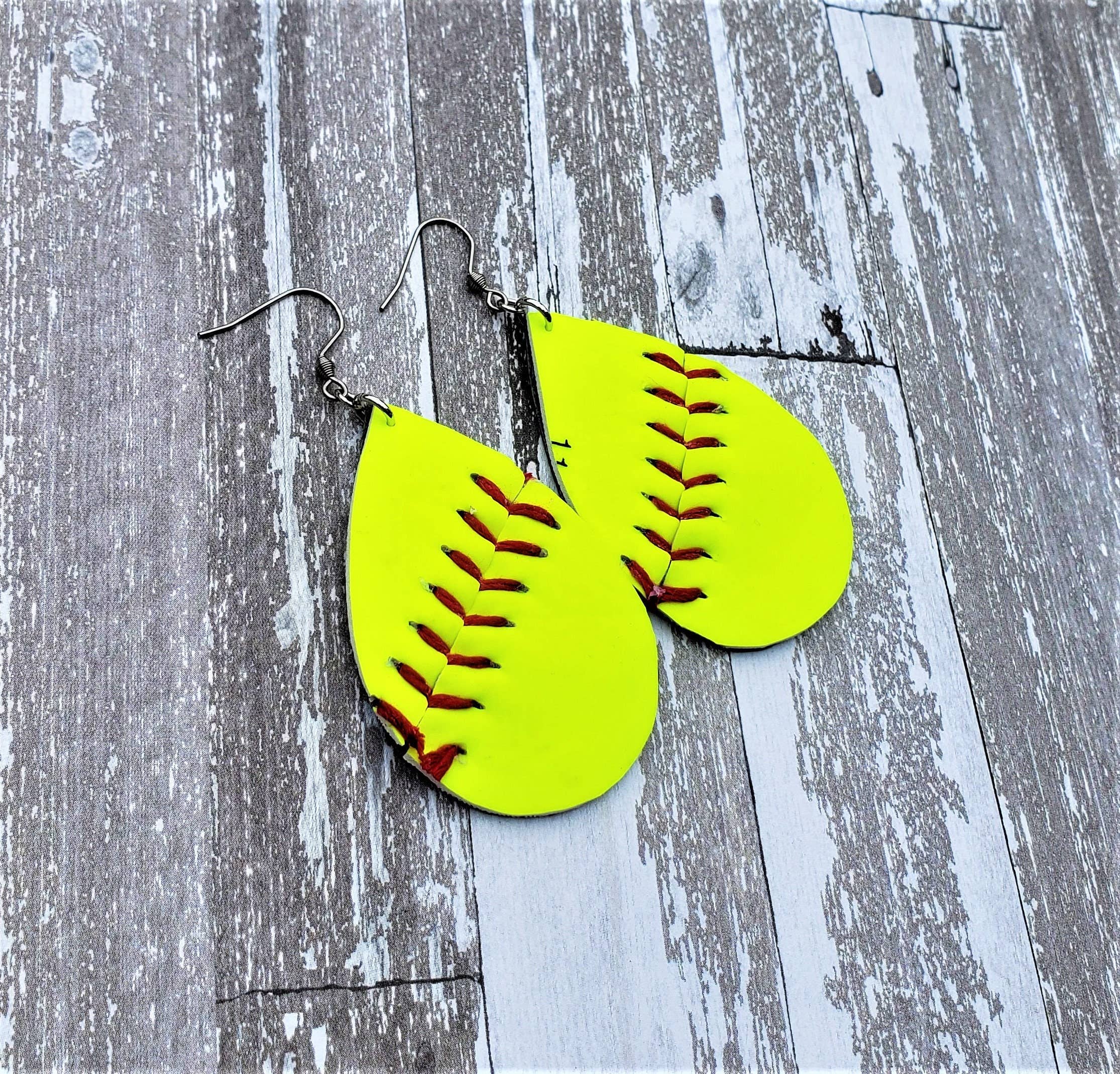 Home Run Accessories - Venta al por mayor Pendientes colgantes - Pendientes de béisbol en forma de lágrima, pendientes de sóftbol en forma de lágrima2
