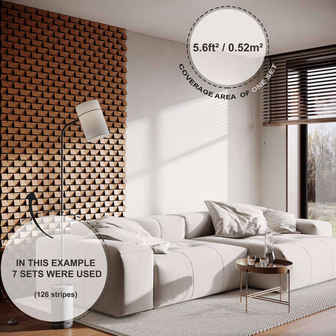 ATB-Sound sp. z o. o. - Venta al por mayor Paneles decorativos - Paneles acústicos ZARINA | Decoración de madera 3D tipo mosaico1