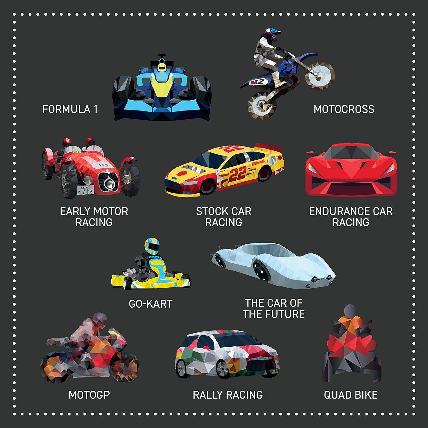 Fox Chapel Publishing - Wholesale Sticker - Kids & Baby - My Sticker Paintings: Cars - Children's Sticker Activity3