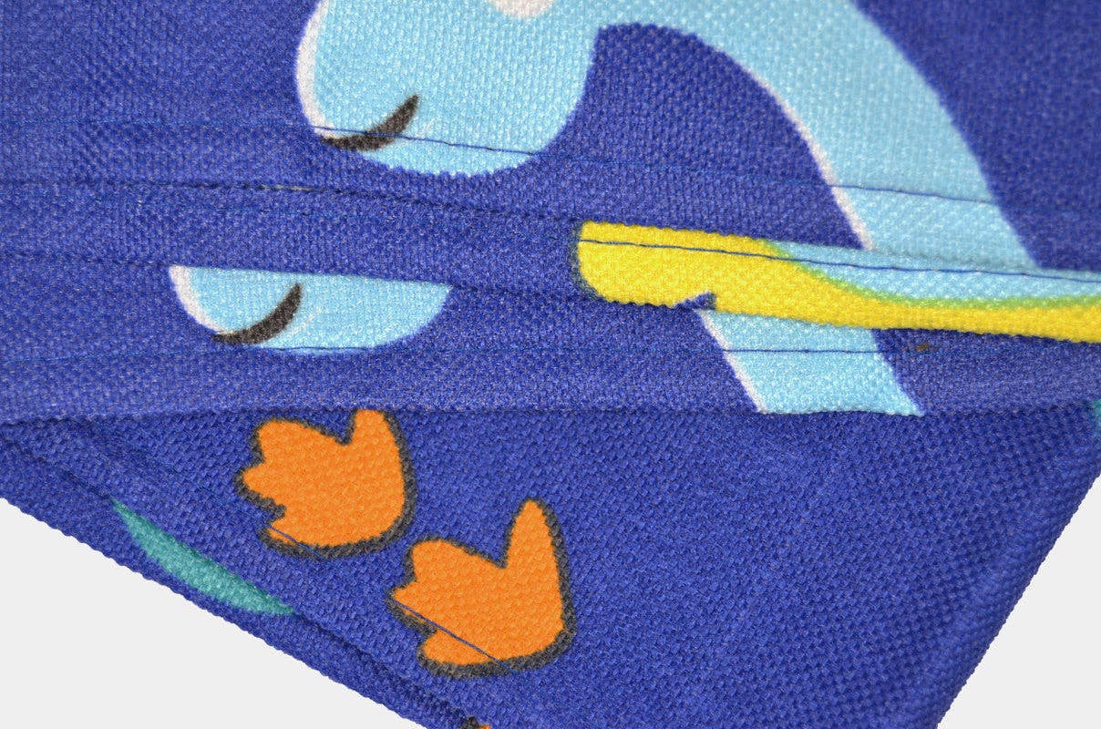 BOD HOME – wholesale Gardin – MÖRKLÄGGNINGSGARDIN MED TECKNAT TRYCK - BLÅ DINOSAURIE 140*260cm4