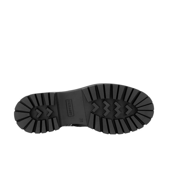 Embassy London – wholesale Brogue shoes – Women's – Artisan - Black & Yellow Hexa - Women's Leather Lace-up Shoe with Brogue Detailing4