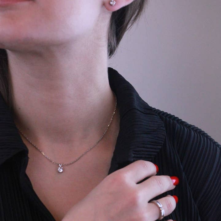 CARALI / MYC Paris - Venta al por mayor Juegos de joyas - Parures Mary - Plateado Y Cristal1