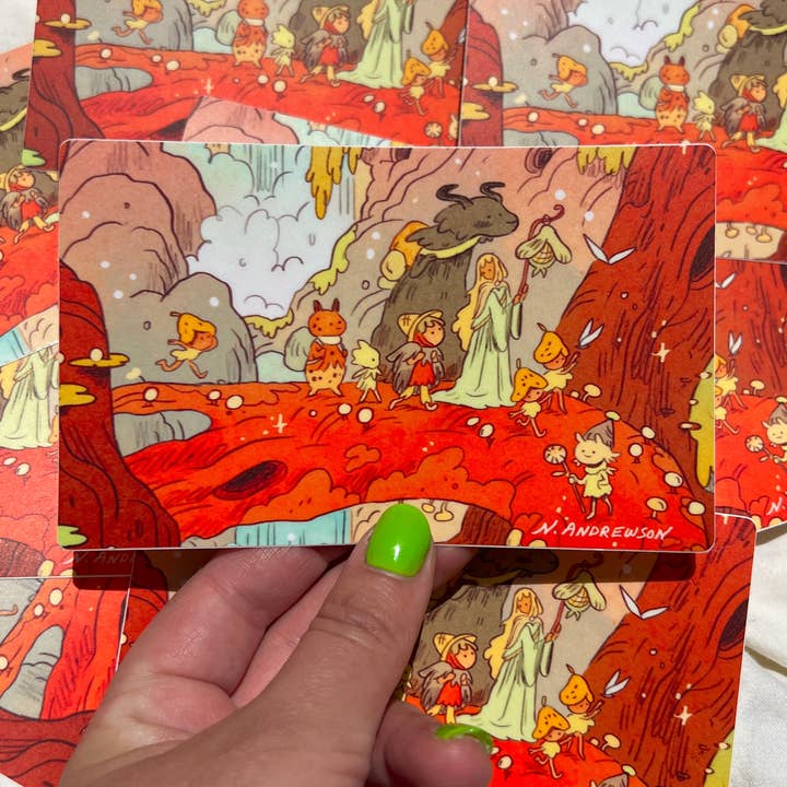 Natalie Andrewson - Wholesale Sticker - Beyond The Waterfall Town Sticker