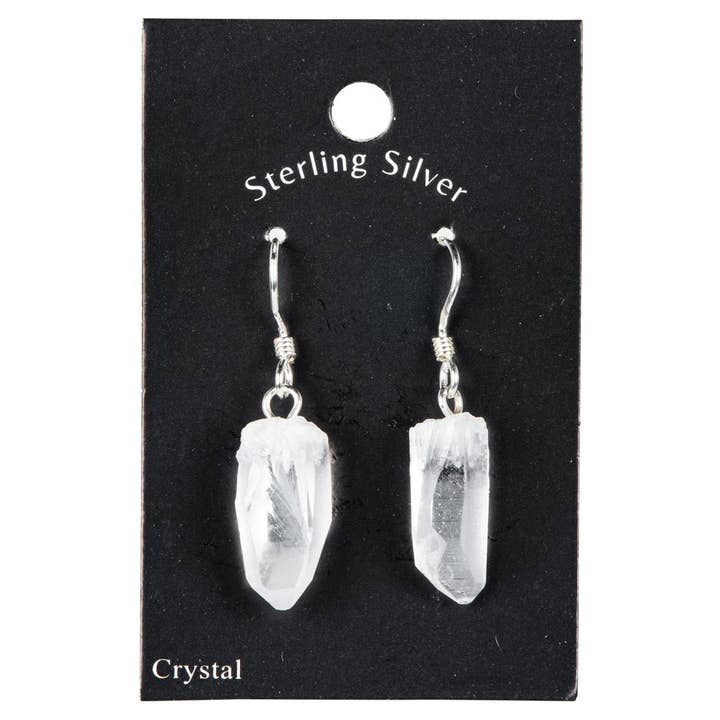 Benjamin International - Wholesale Dangle Earrings - STERLING SILVER AND SMALL ROUGH STONE EARRINGS2