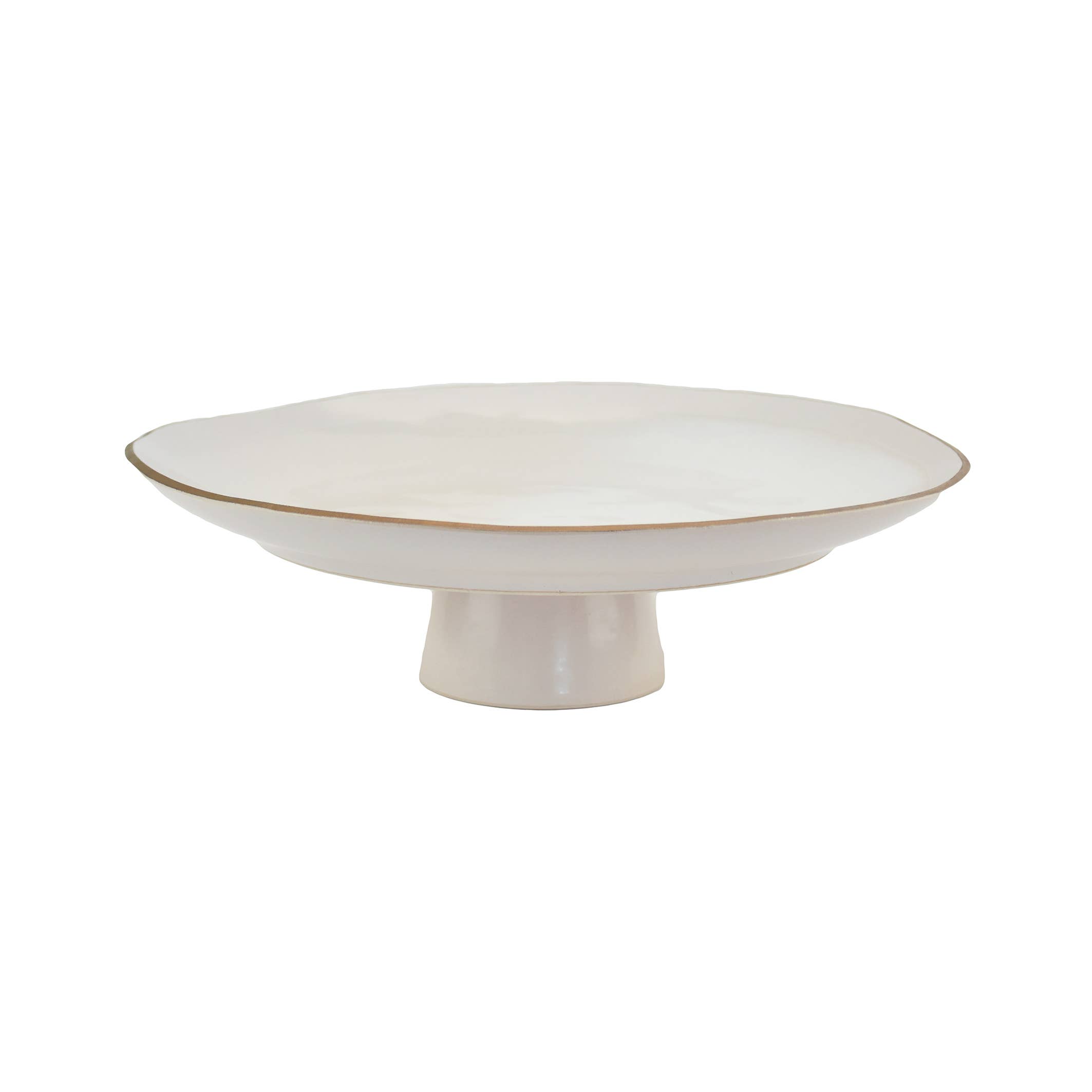 Nosse Ceramics - Wholesale Cake Stand - Cakestand (32 cm) - Edge Ivory Gold3