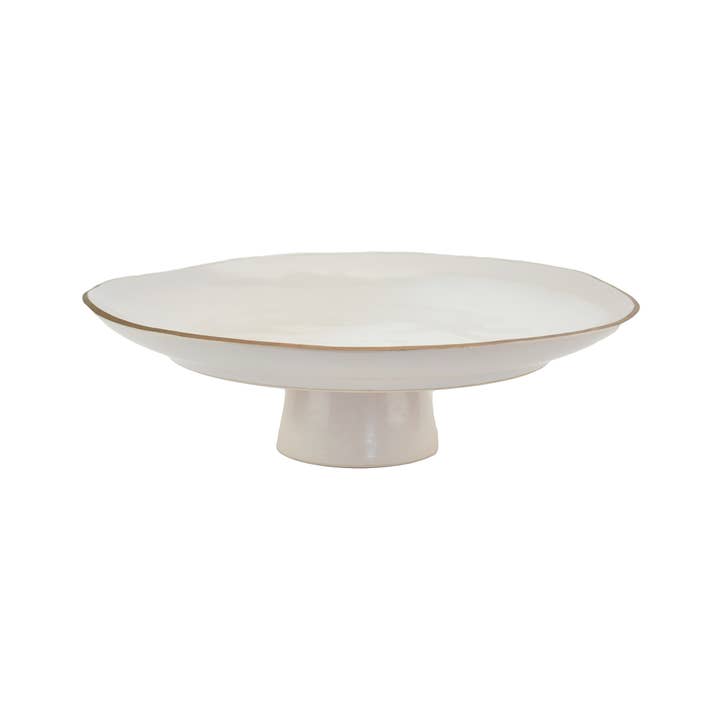 Nosse Ceramics - Wholesale Cake Stand - Cakestand (32 cm) - Edge Ivory Gold
3