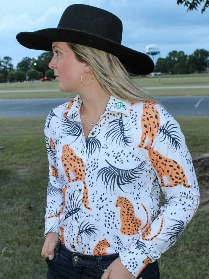 Savanna Streak Barrel Racing Show Shirt for wholesale by The Ranch Equestrian Apparel & Accessories
