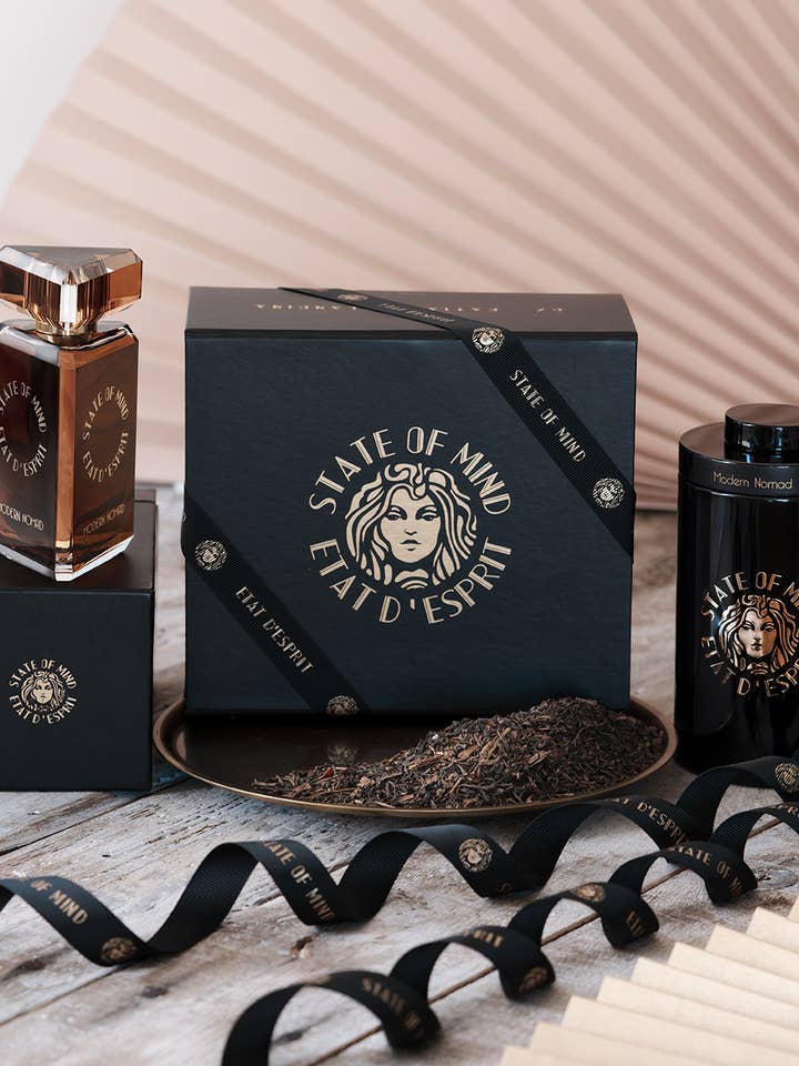 Set Lusso Modern Nomad con Profumo e Tè per la vendita all'ingrosso da parte di State of Mind