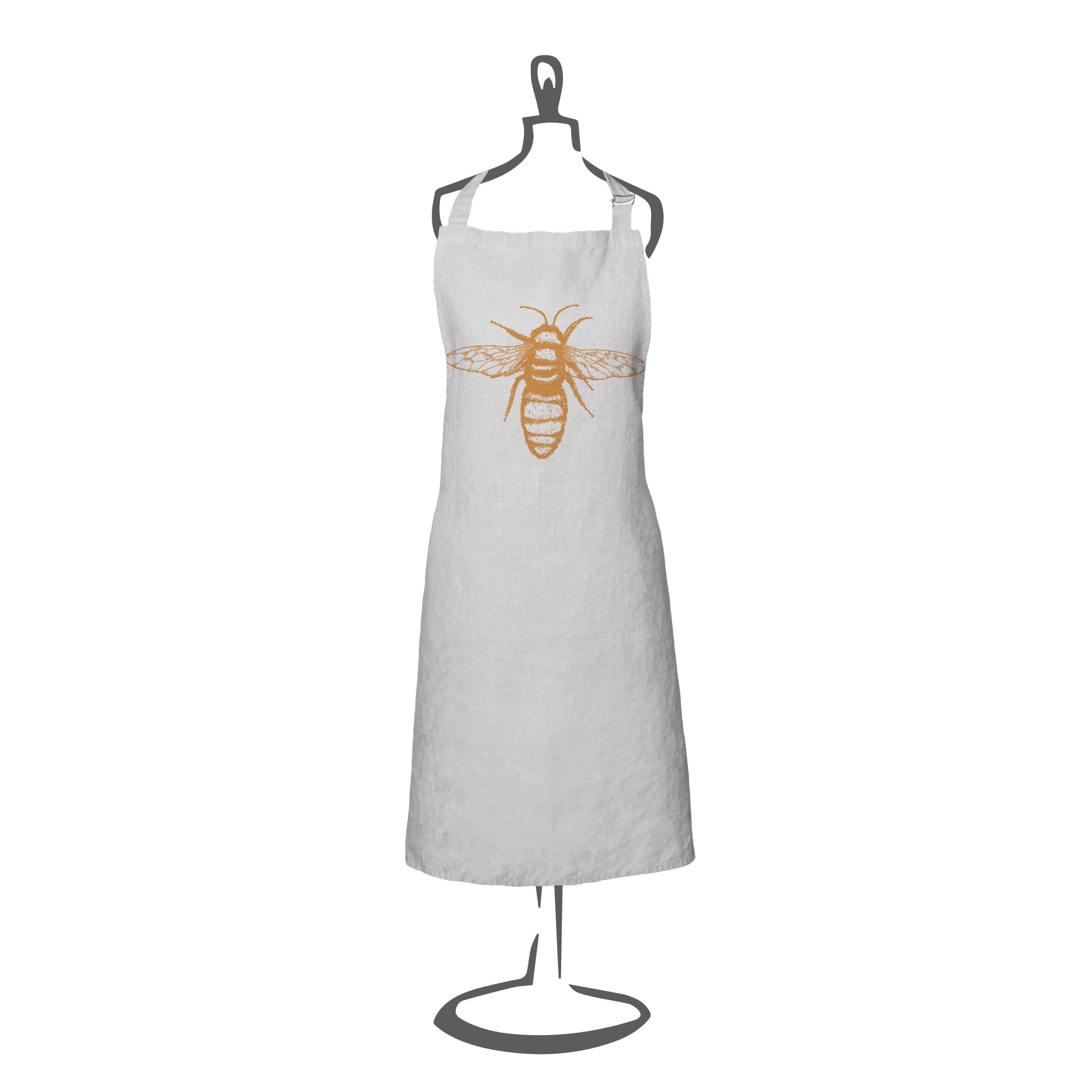 Frohstoff Meike Marie Buchholz - Wholesale Apron - apron linen grey bee0