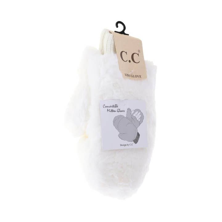 C.C Beanie - Wholesale Mittens - Kids - KIDS Faux Fur Mittens KIDSMT715