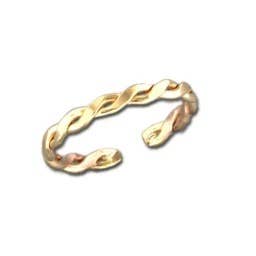 Anneau d'orteil ajustable tressé de 2,3 mm pour la vente par Mark Steel Jewelry
