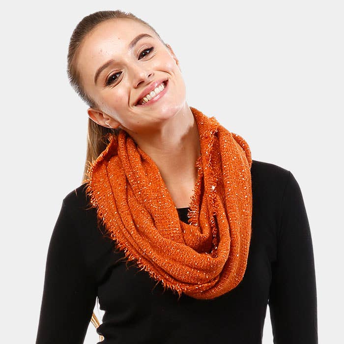Sensibling Corp. - Wholesale Scarf - Women's - Solid Boucle Infinity Scarf0