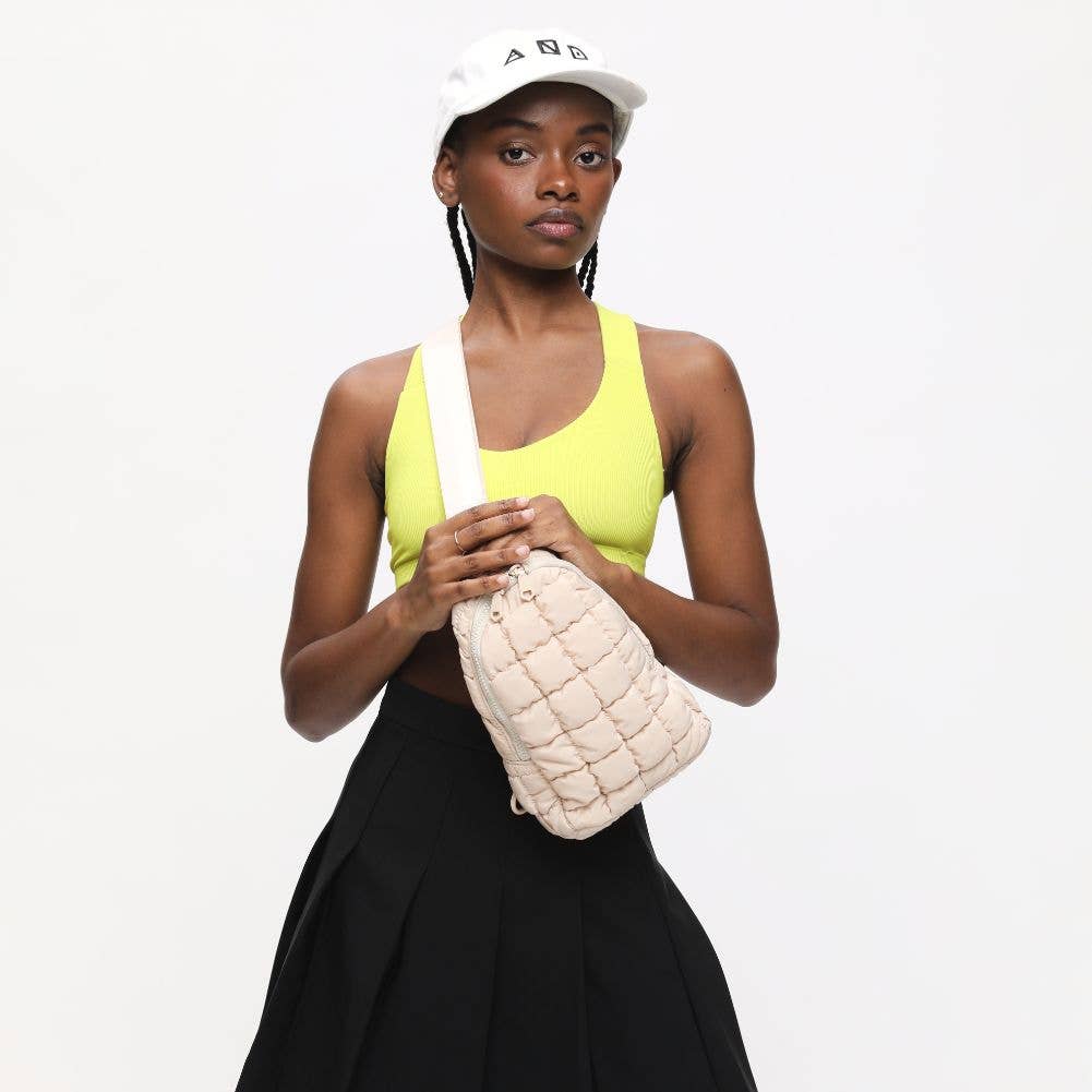 Sol and Selene - Wholesale Belt Bag - Women's - Rejuvenate - Quilted Puffer Nylon Sling Backpack50