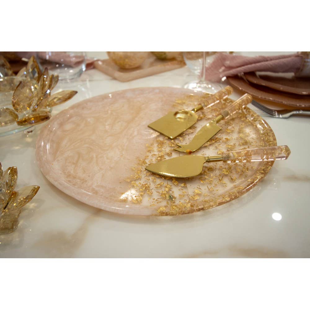 AULICA - Wholesale Cheese Spreader - Glitter cheese service - set of 32