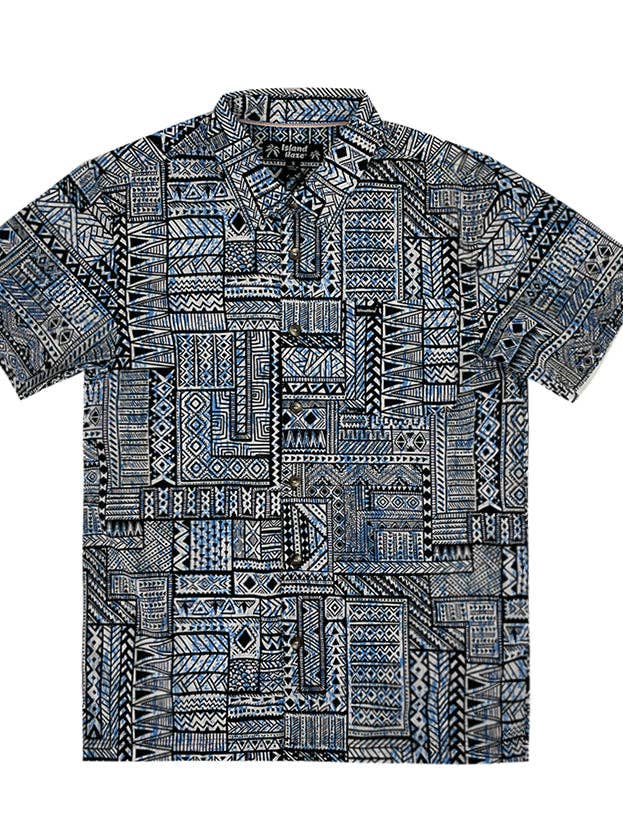 Men’s Button-Down Cotton Shirt HAPA TAPPA for wholesale by Islandhaze