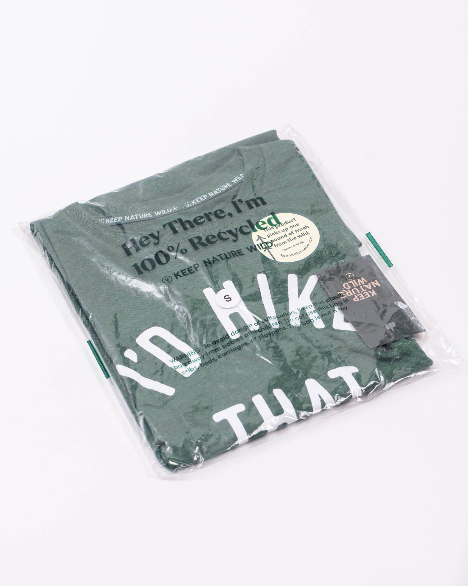 Keep Nature Wild – wholesale Screen printed t-shirt – unisex – I'd Hike That Unisex Tee | Heather Forest10