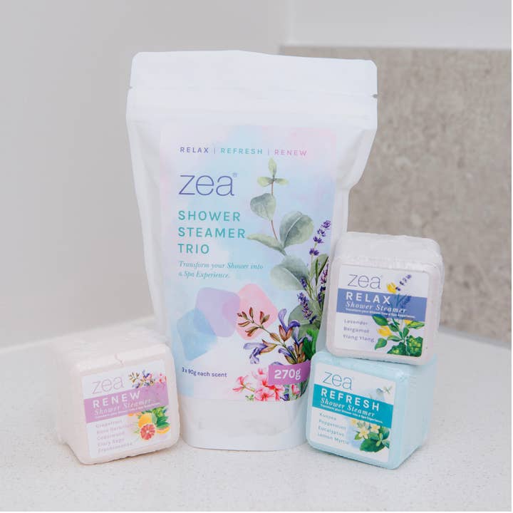 Shower Steamer Trio for wholesale by Zea