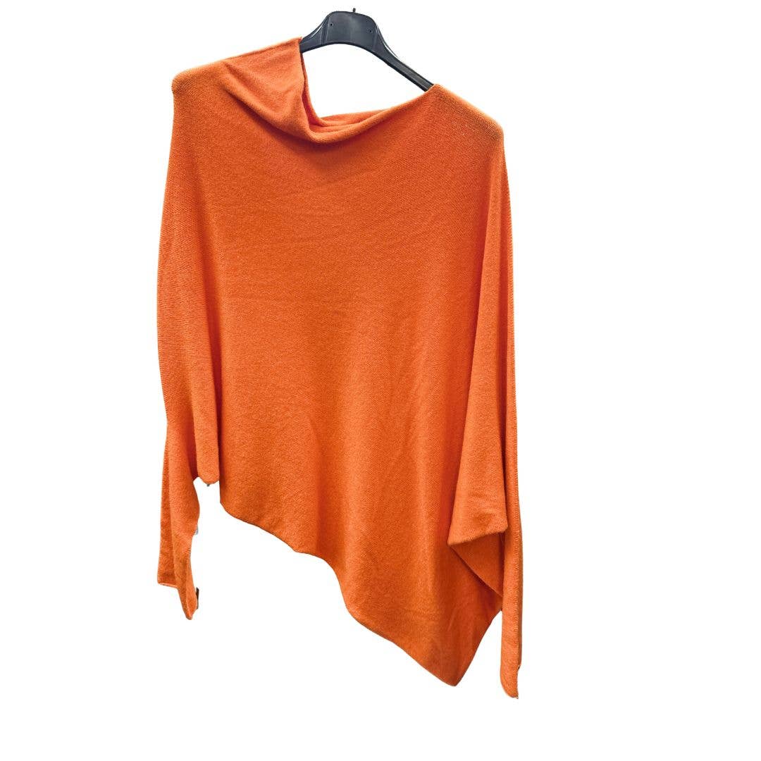 Miss Bold – wholesale Tunic – Women’s – Italian Soft Knit Slant Long Sleeve Asymmetric Draped Jumper Top13