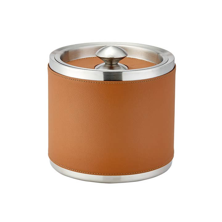 Graphic Image Inc. - Wholesale Ice Bucket - Leather Ice Bucket with Tongs1