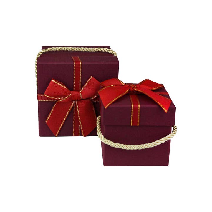 Luxury Red Gift Boxes - Set of 2 for wholesale by Emartbuy