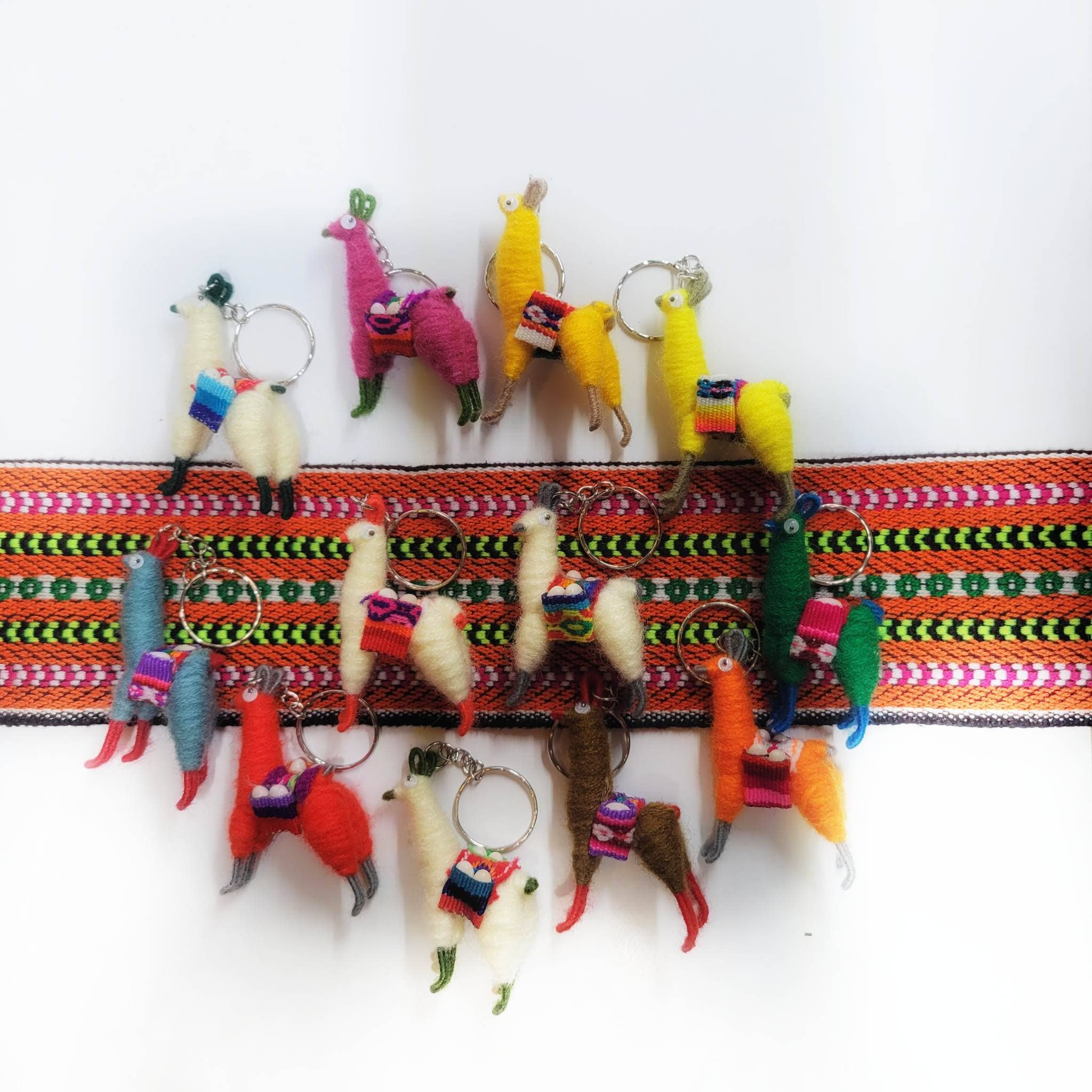My Momotaro - Wholesale Keychain - Unisex - Llama keychain handmade in Peru, Llama Alpaca Keychain2