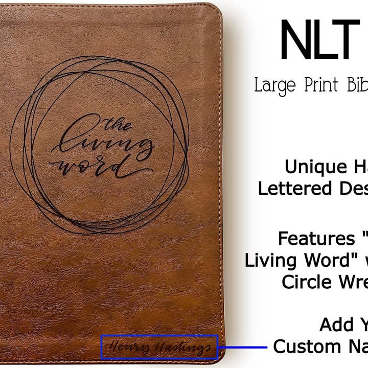 Joy Creative Bibles - Wholesale Religion - NLT Filament Bible - Circle Wreath - Holy Bile3