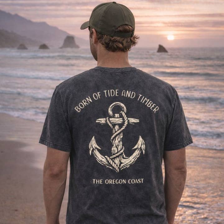 NW Accent - Wholesale Screen Printed T-Shirt - Men's - Tide and Timber Tee0