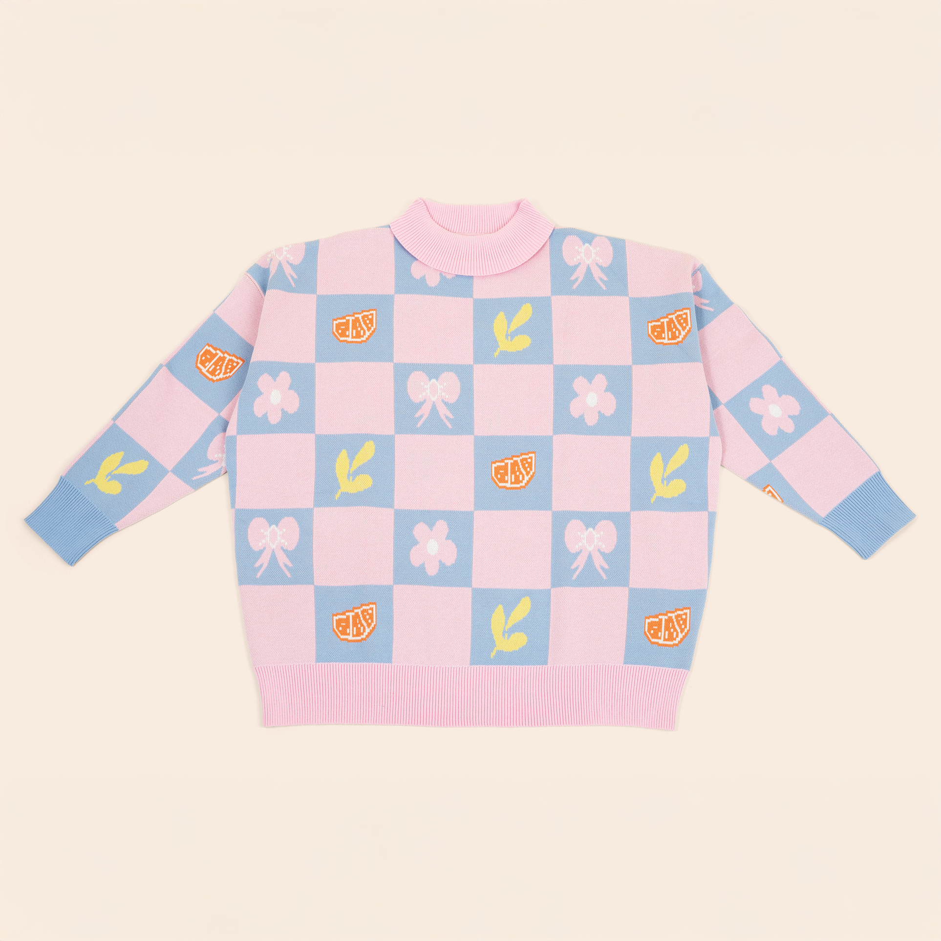 Sunbean - Wholesale Knit Sweater - Women's - Shelly Oversized Cotton Human Sweater1