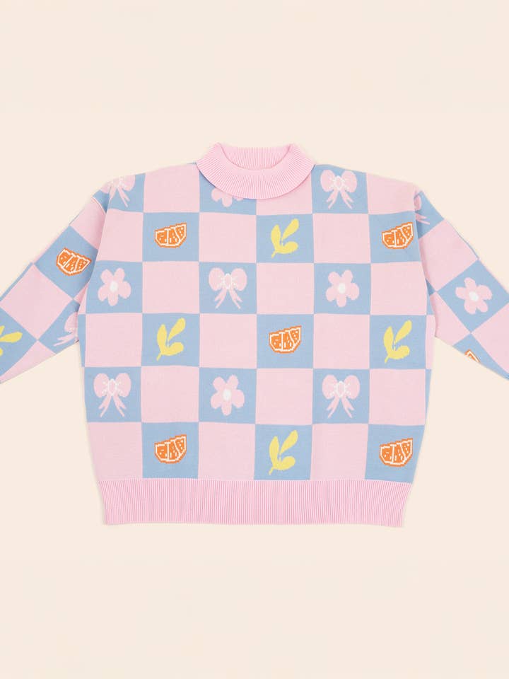 Sunbean - Wholesale Knit Sweater - Women's - Shelly Oversized Cotton Human Sweater1