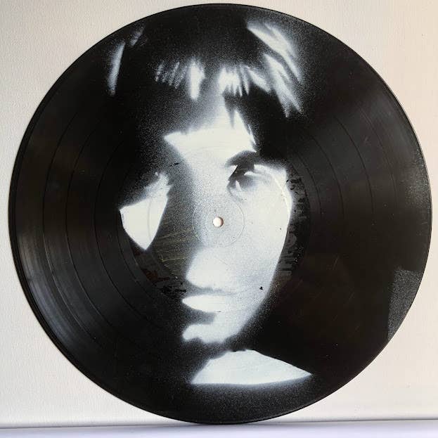 Paul McCartney The Beatles portrait vinyl record album 5 for wholesale by Coffee Cup Portraits