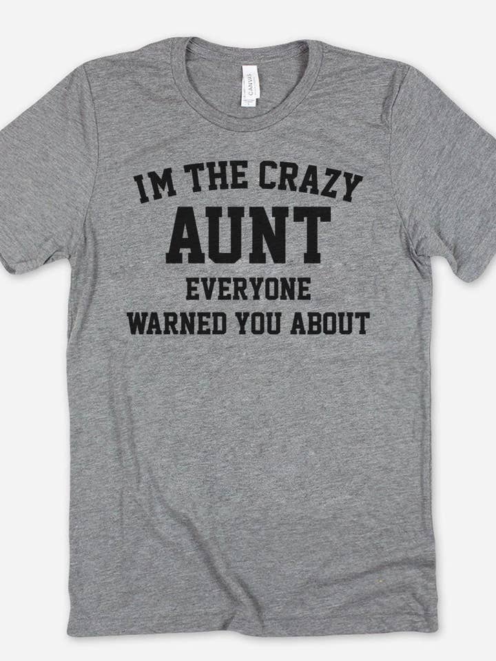 House Of Rodan - Vendita all'ingrosso Maglietta stampata - Donna - Maglietta divertente con scritta «I'm The Crazy Zia»1