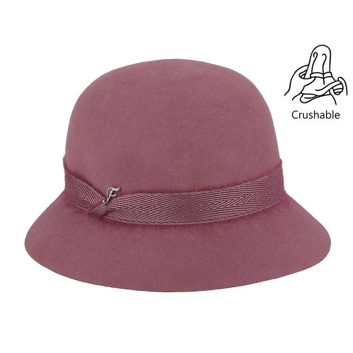 CRUSHABLE WOOL FELT HAT - FLFH195 for wholesale by FLECHET
