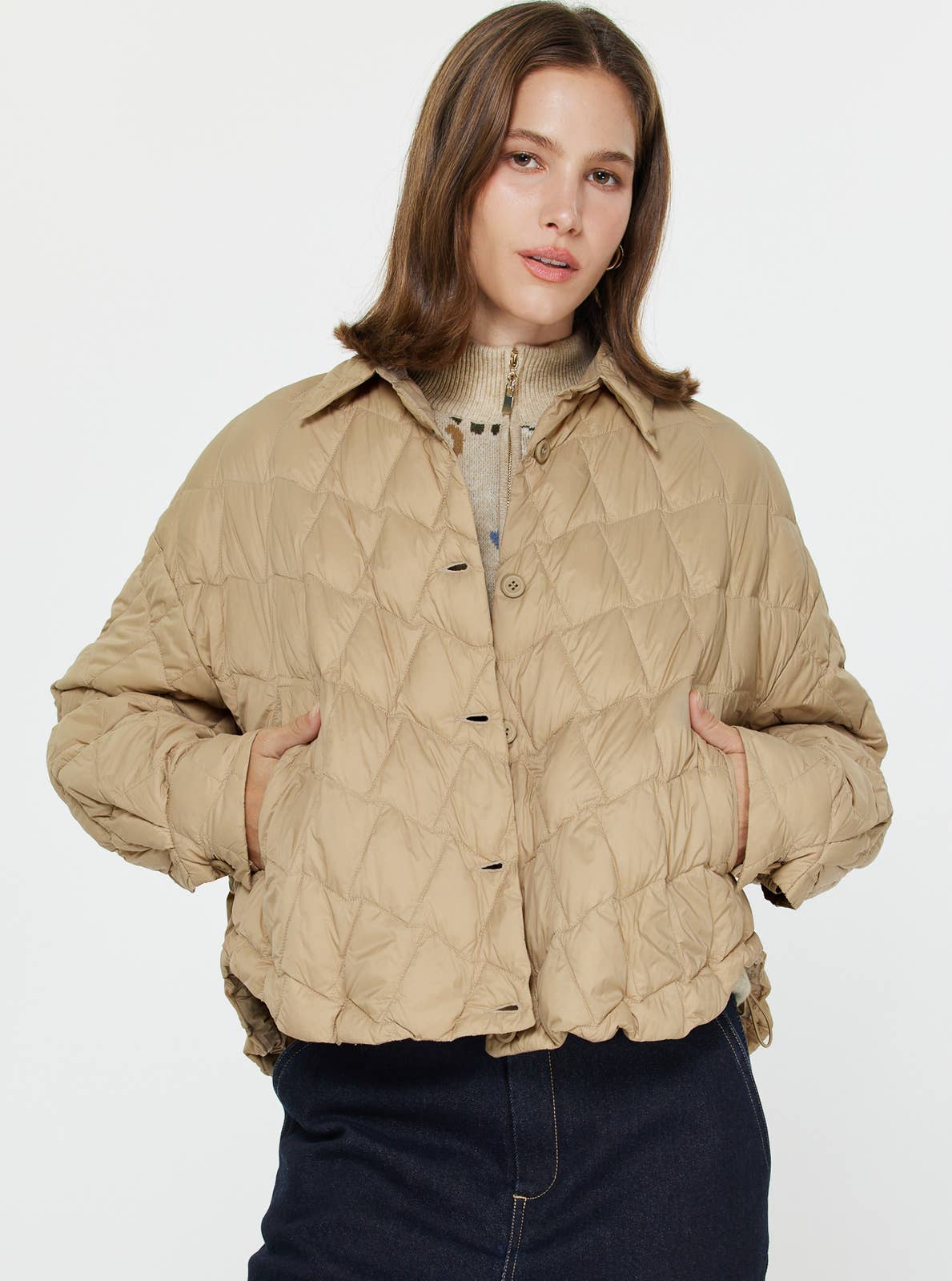 Current Air - Vente Veste – femme - Veste courte matelassée en duvet de canard4