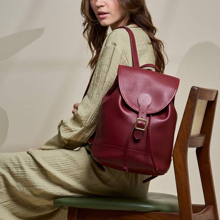 Lund Leather – Engroshandel Rygsæk - Dame – Gå overalt Rygsæk - Bourgogne3